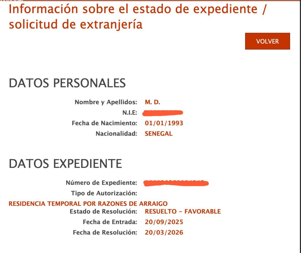 A falta de unos días para que finalice el mes de marzo, hemos recibido varias resoluciones favorables de diferentes oficinas de extranjería. A continuación se adjuntan las correspondientes a la oficina de Madrid, Toledo y Burgos, respectiva.